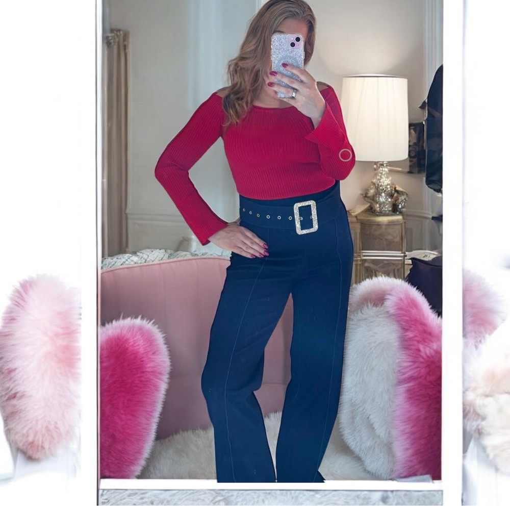 Glam 'n' Stretch High Waist Denim_Navy